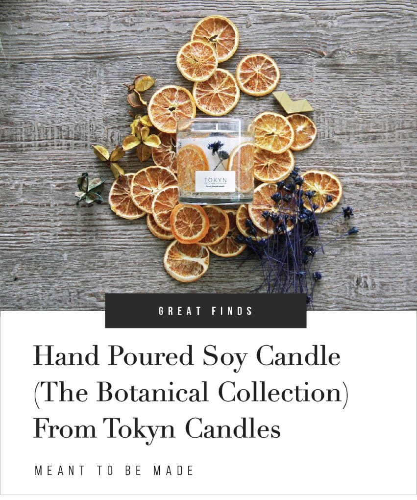 Hand Poured Soy Candle-The Botanical Collection-From Tokyn Candles