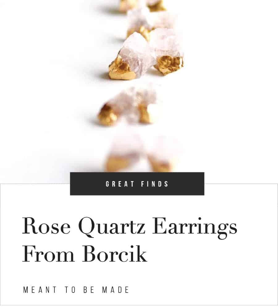 Rose Quartz Earrings From Borcik