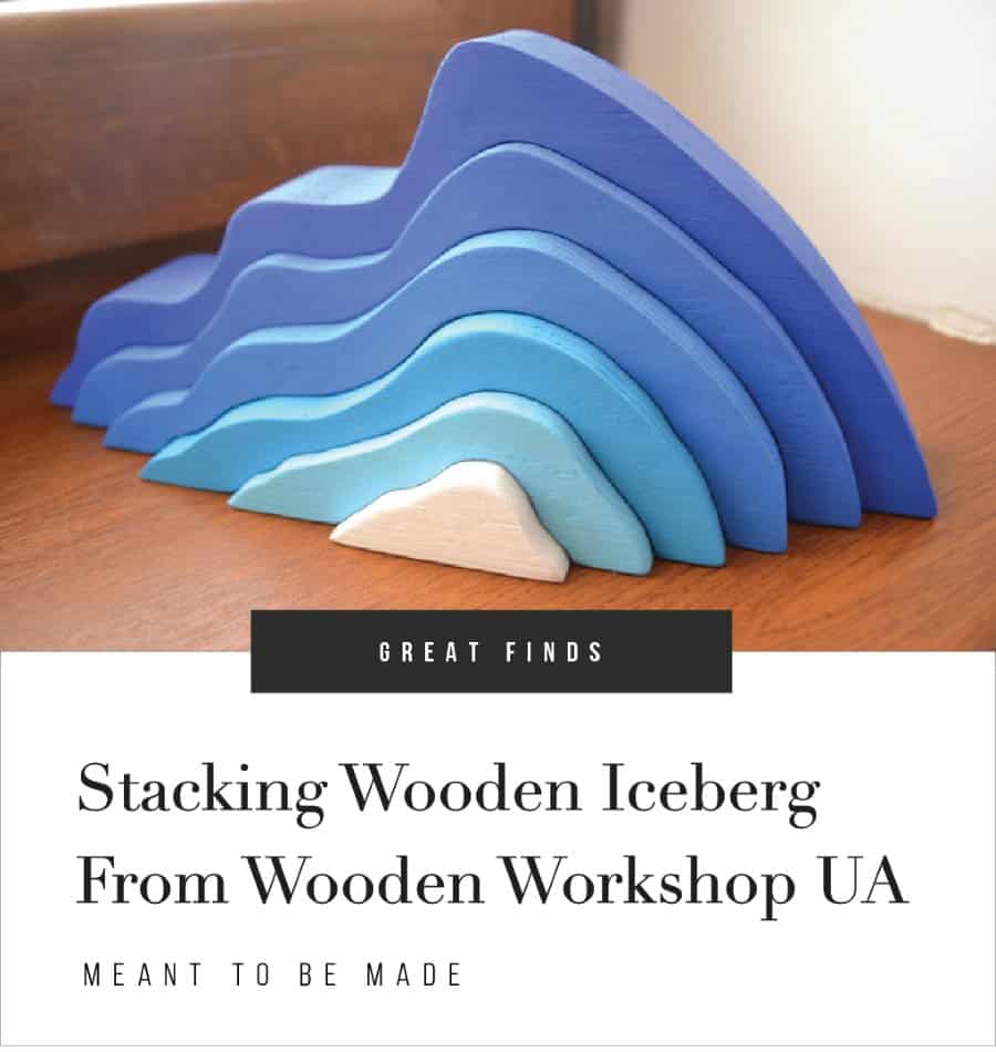 Stacking Wooden Iceberg From Wooden Workshop UA