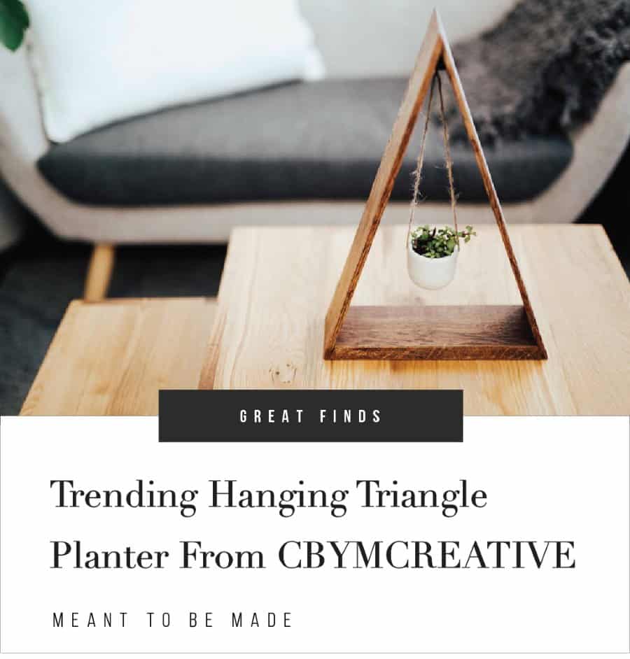 Trending Hanging Triangle Planter From CBYMCREATIVE