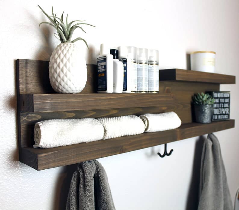 Modern-Farmhouse-Shelf-Organizer-With-Hooks