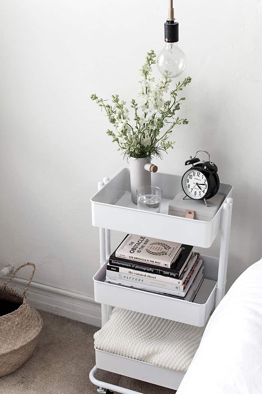 Replace-a-Bedside-Table-With-a-Cart